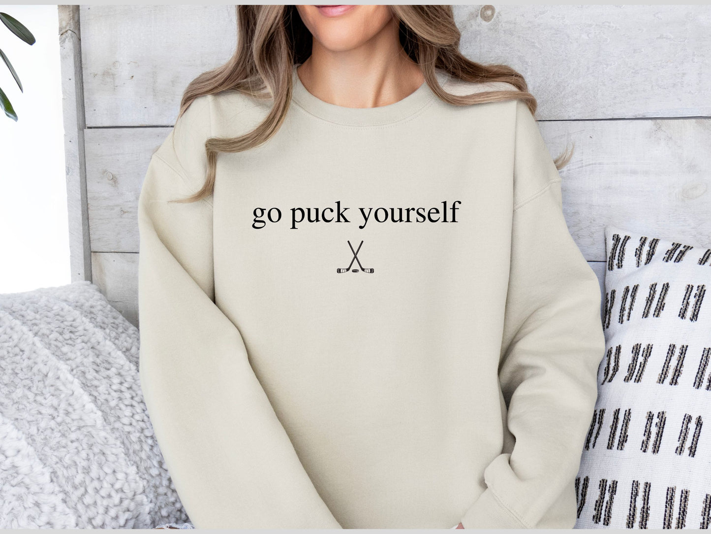 "Go Puck Yourself" Hockey Sweatshirt