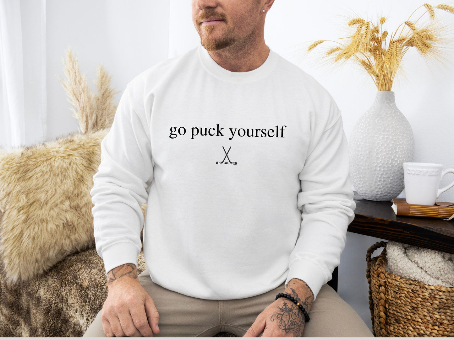 "Go Puck Yourself" Hockey Sweatshirt